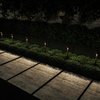 Pure Garden 12.2 Stainless Steel Outdoor Solar Path Lights, Bronze, 12PK 50-LG1069